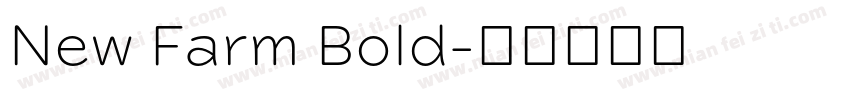 New Farm Bold字体转换
